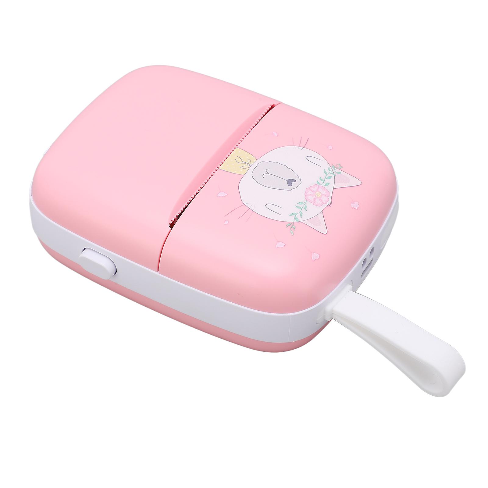 Mini Printer Pink Multipurpose Portable Mini HD WiFi Mobile Phone Photo Title Note Error Question Thermal Printer