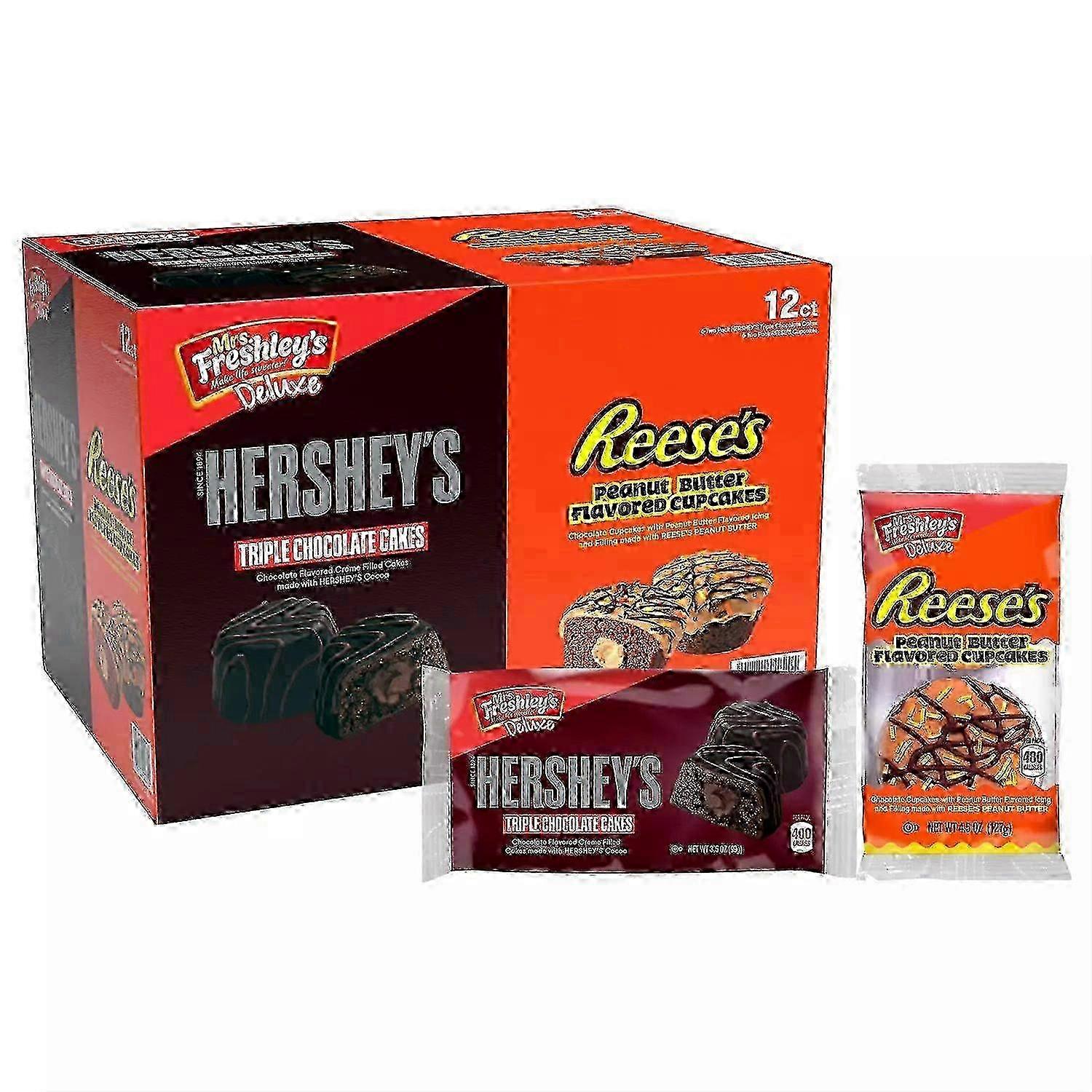 Paquet varié de cupcakes de luxe de Mme Freshley, 48 oz