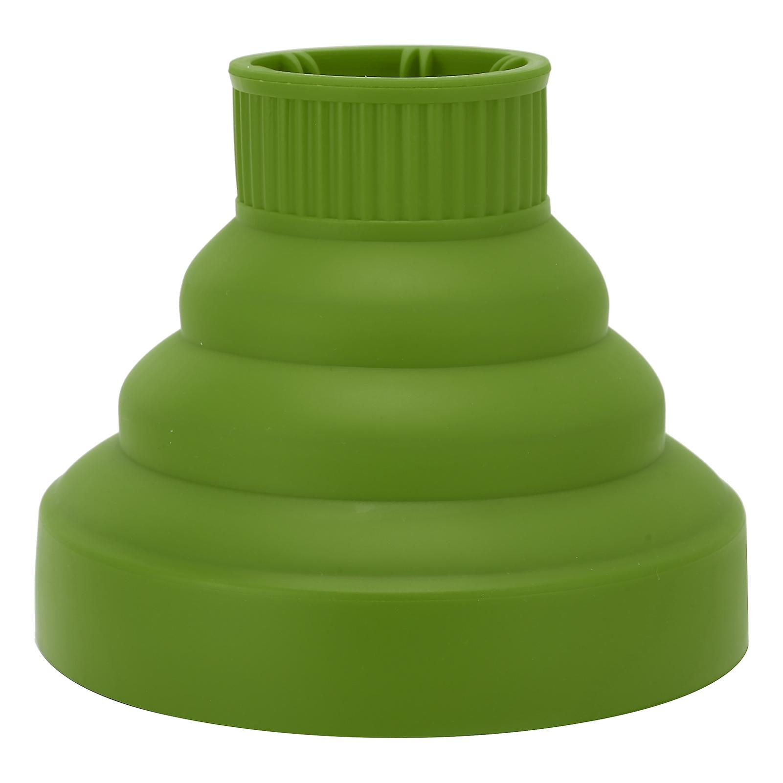 Diffuseur de sèche-cheveux pliable universel, portable et de voyage, vert