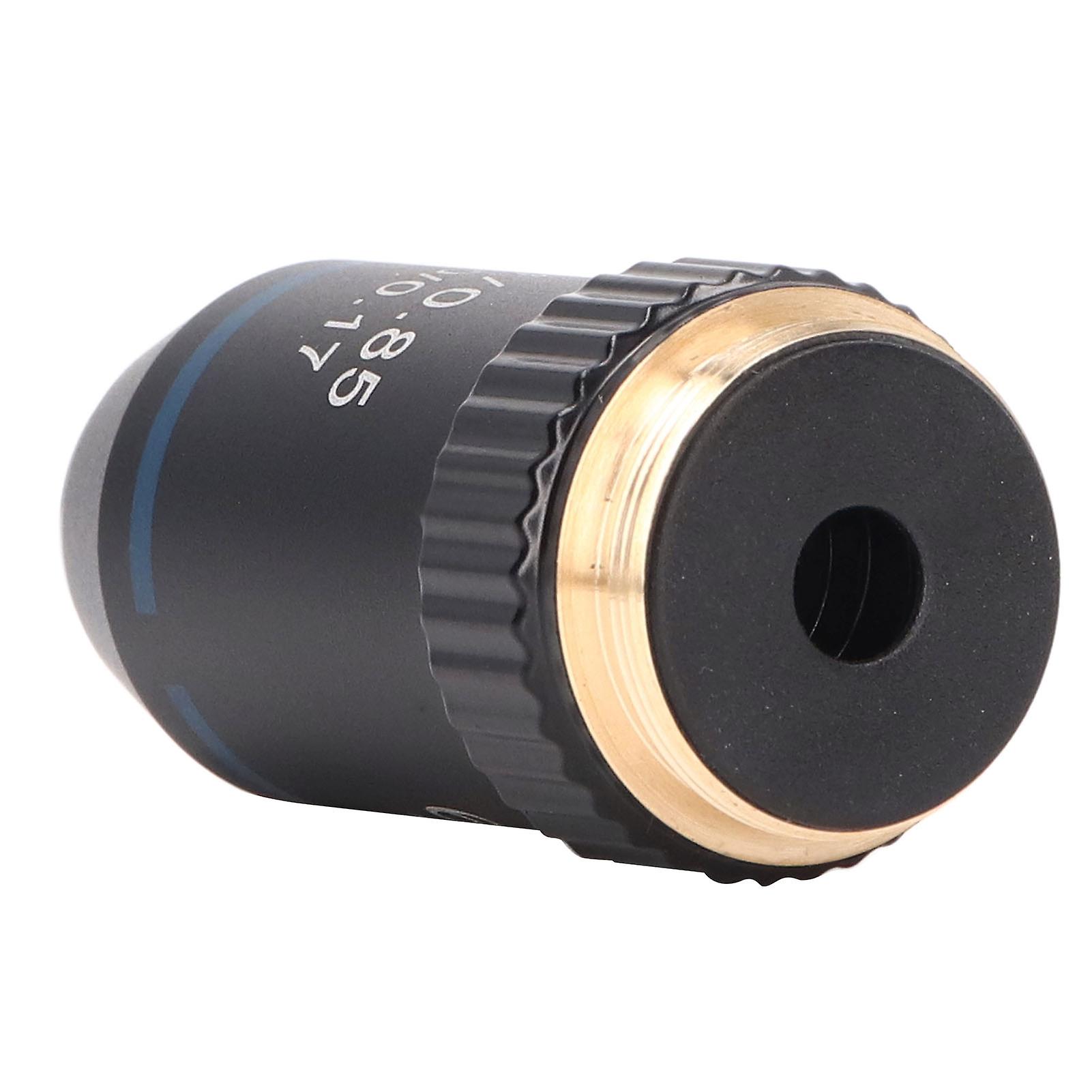 Achromatic Objective Brass 60X Microscope Lens for Biology Laboratory Interface 20.2mm 
