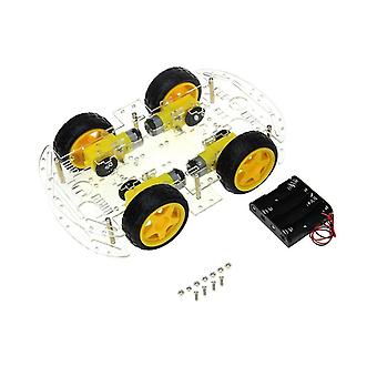 Intelligenter Roboter-Montage-Autobausatz DIY-Elektronik-Kit zum Bau von Roboter-Acryl-Autobasis-Auto-Lernprogrammier-Kit