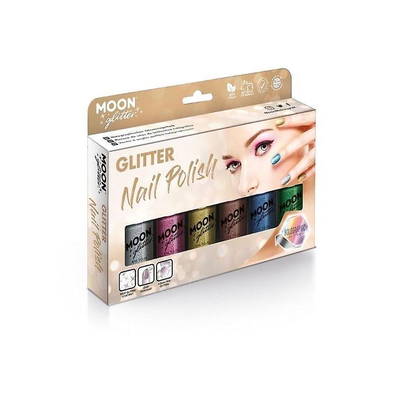 Moon Glitter Holographic Nail Polish Assorted G07084