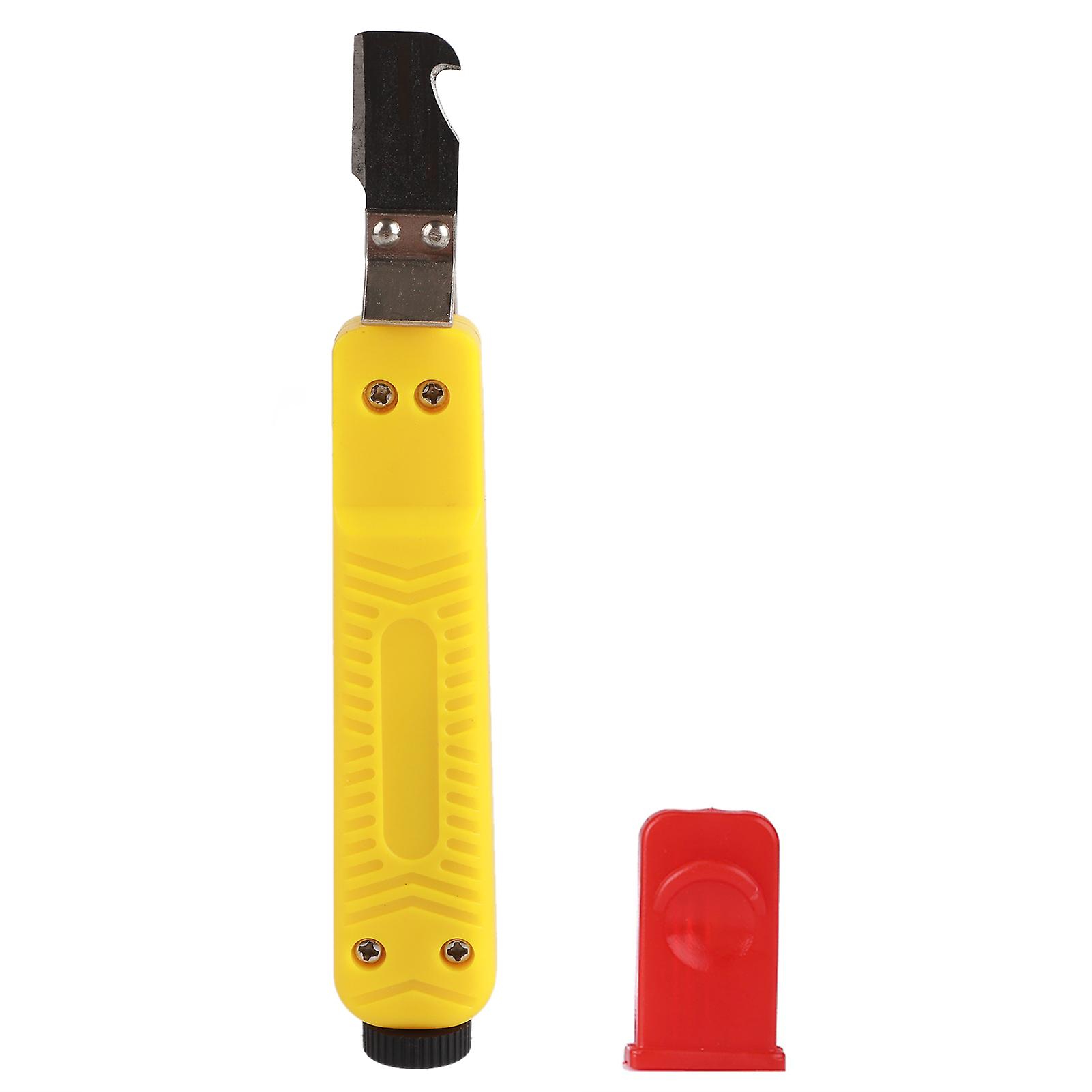 8-28mm Cable Stripper Hand Tool for PVC, Rubber, Silicone, Yellow