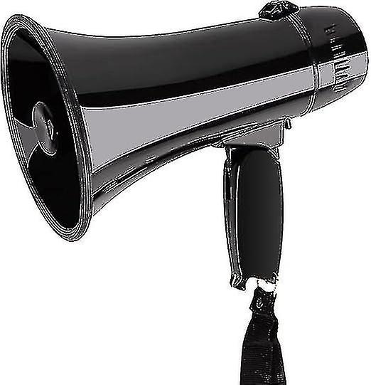 Portable Megaphone Bullhorn 20 Watt Power Megaphone Haut-parleur Voix et Sirène / alarme Modes avec contrôle du volume et sangle