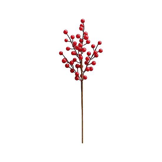 Simulation Red Fruit Non-fading DIY Lightweight Ornamental Fake Foam Red Fruit Plant Branch for Garden