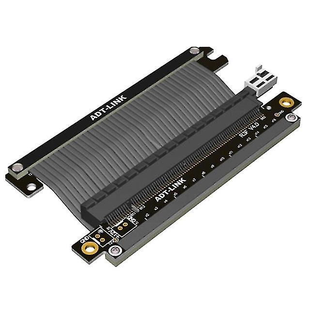 R33uf-tu-bk-4.0 Dual-reverse 4.0 Image Card Extension Cable, High-speed Stable Pci X16 To X16 Adapter Cable