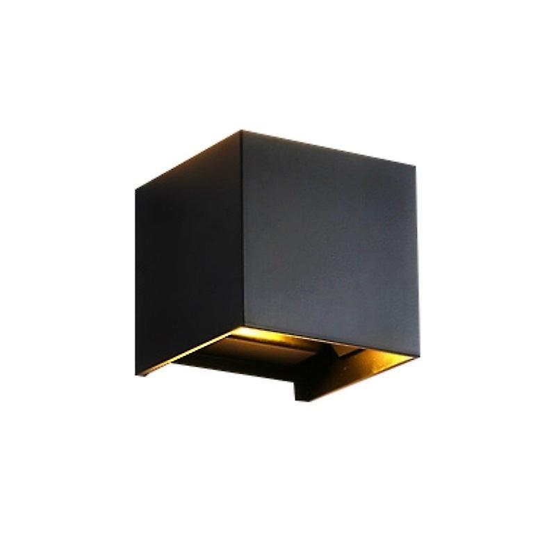 LED Wall Light, 6w Warm White, Outdoor Lighting, Black