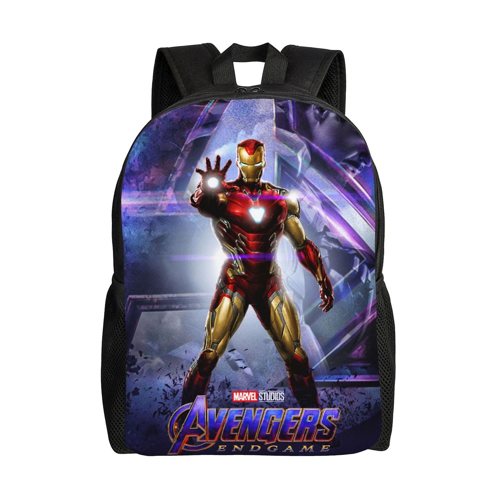 Iron Man Backpack, Travel Laptop Backpack, Water Resistant College School Computer Bag, Durable