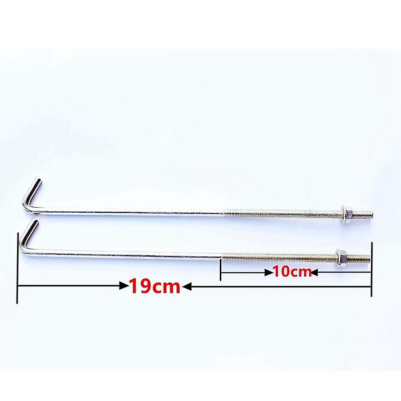 Aluminum alloy battery fixing bracket for car fixing lock accessories - random color m6-19cm two hooks (one piece)