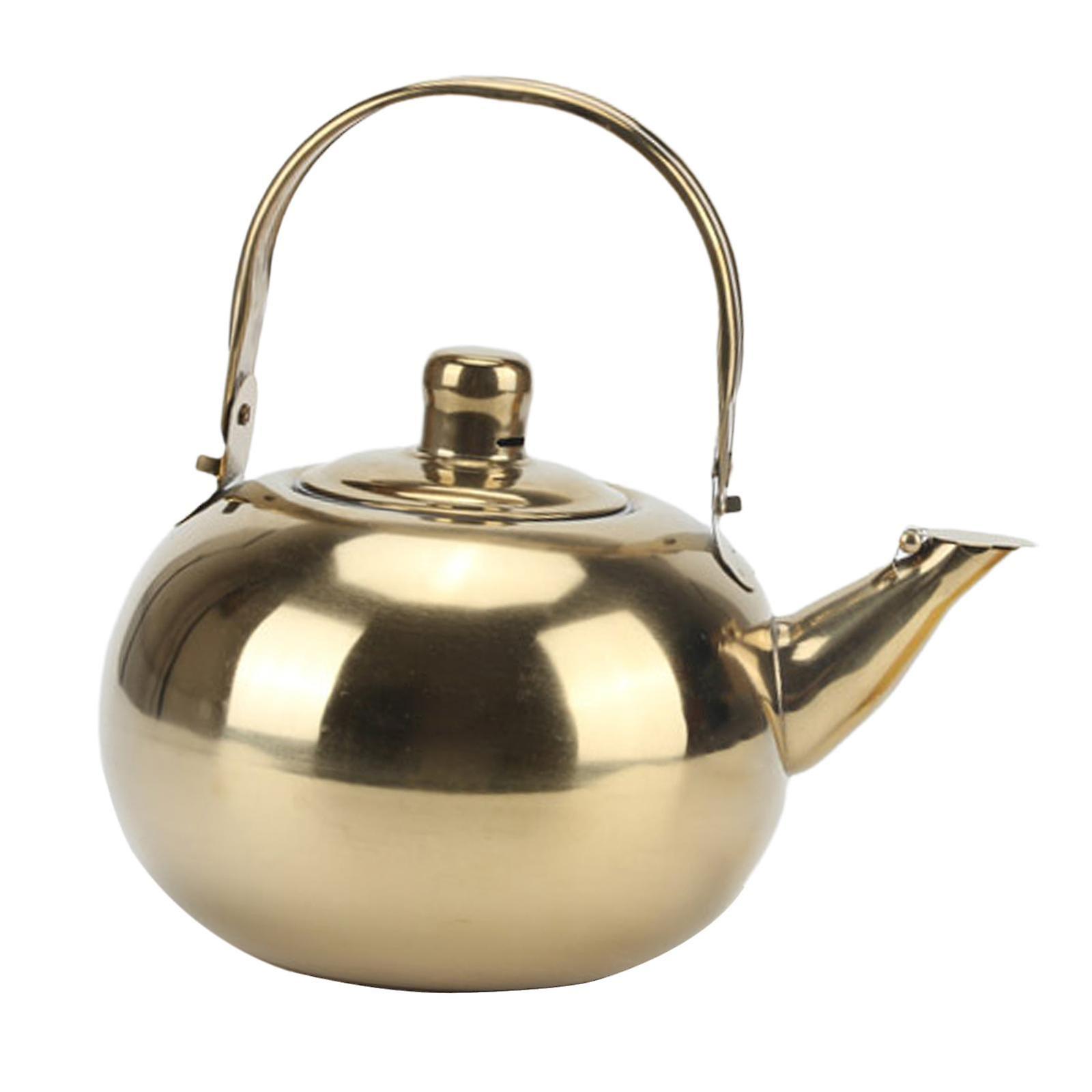 Teapot with Filter Spout with Lid Stovetop with Anti Scald Handle Coffee Pot 1L