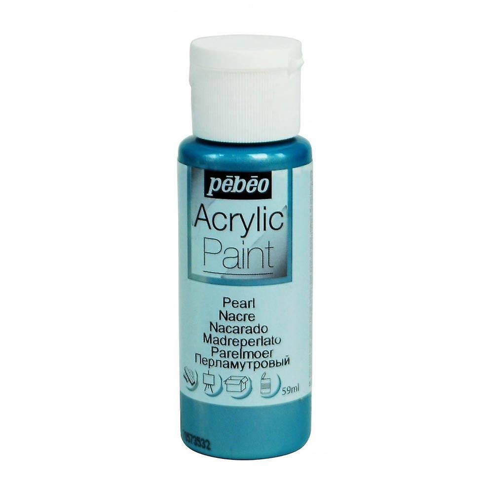 Pebeo Acrylic Paint 59ml, Pearl Blue
