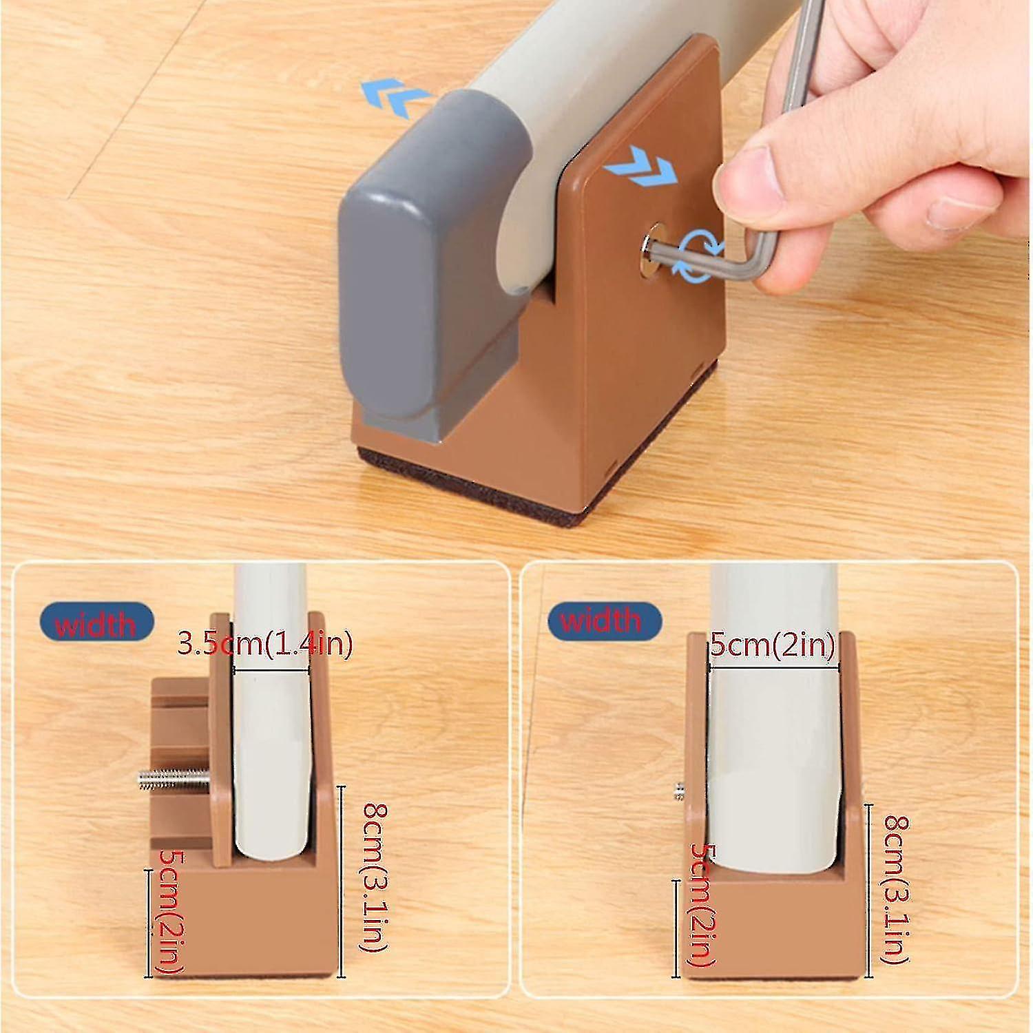 Pack Bed Risers Ρυθμιζόμενα Έπιπλα Risers, Καναπές τραπέζι καρέκλα Risers, Έπιπλα Booster Pad, αυξημένη καρέκλα Risers, ταιριάζει 3-5cm πλάτη των ποδιών επίπλων