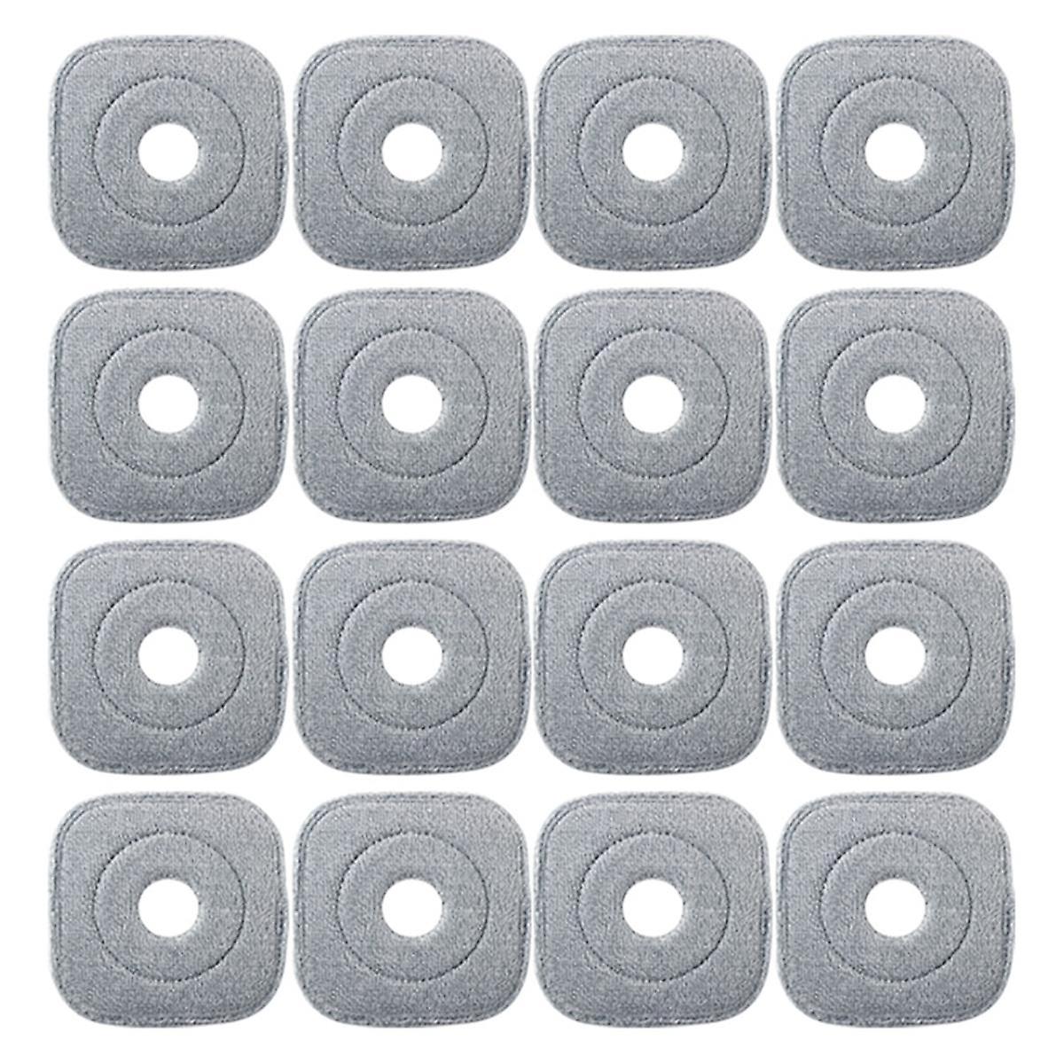 16Pcs Washable Mop Cloth for Mop Squeeze Mop Automatic Separation Rotating Cleaning Floors Mop Pads Cloth