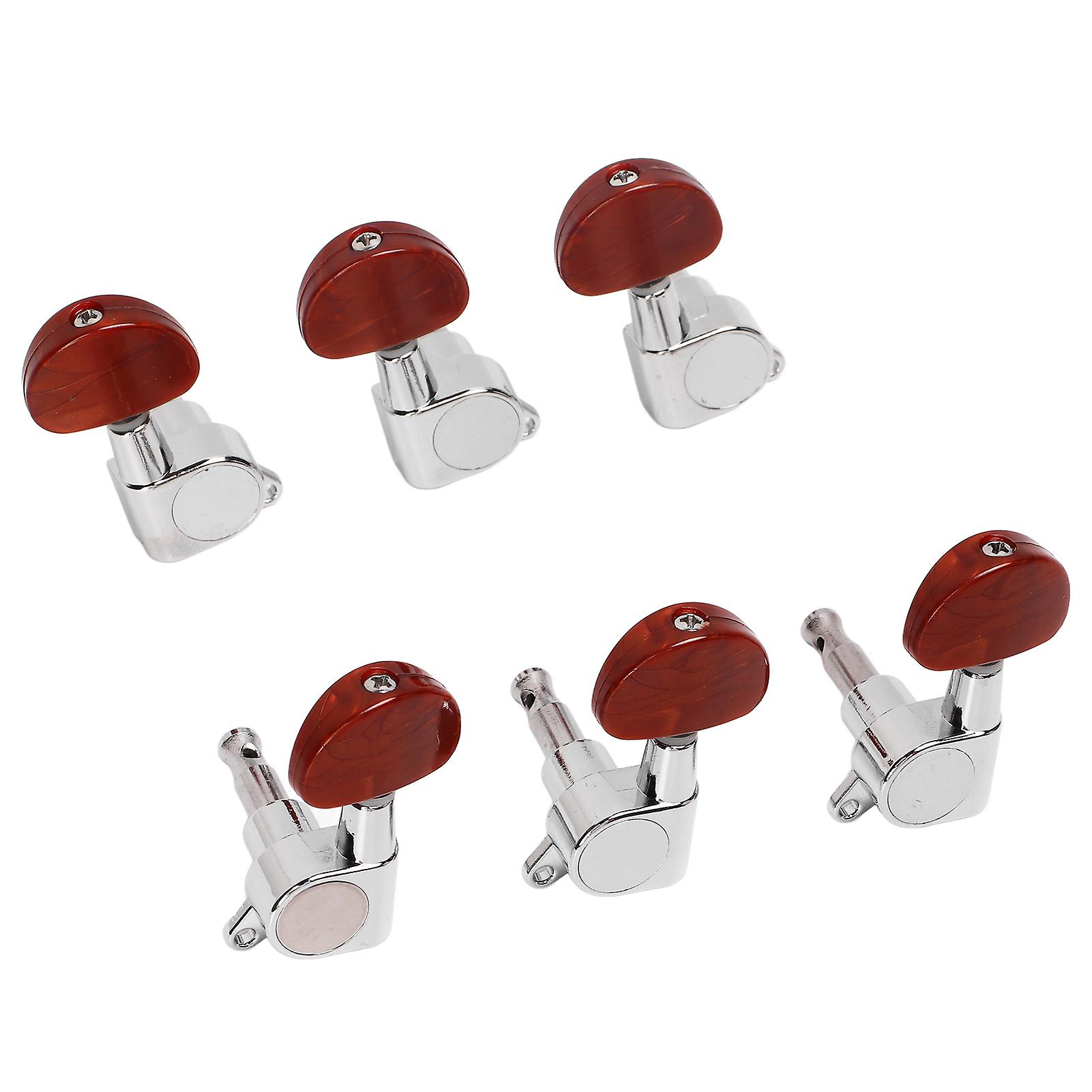 6Pcs Guitar String Tuning Peg 3 Left 3 Right Sealed Tuner Key Machine Head Set Kit