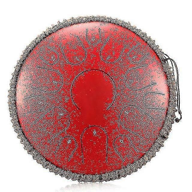 New steel tongue drum 14 inch 15 tone drum handheld tank drum percussion instruments yoga meditation