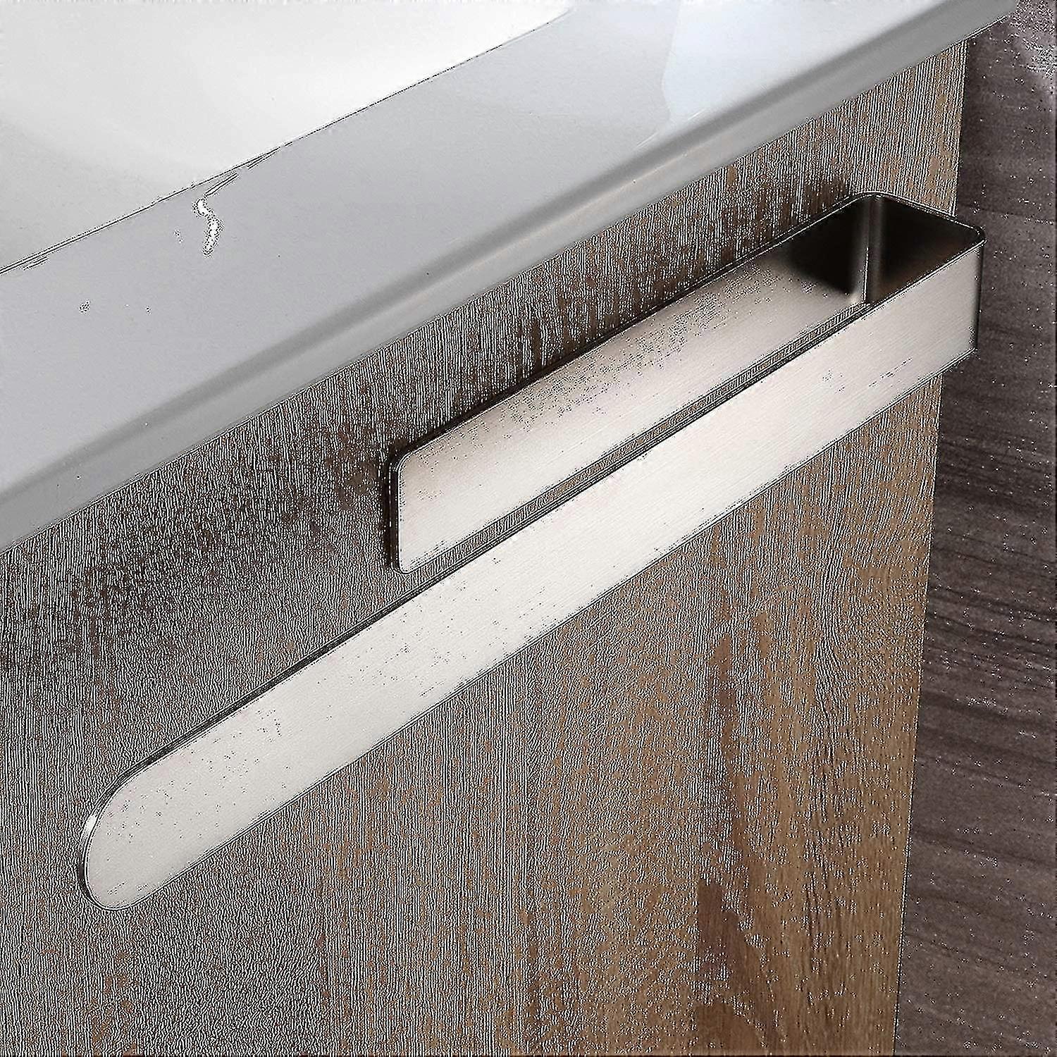 Kylpyhuoneen pyyheteline ilman porausta, itseliimautuva, ruostumaton teräs, 37 cm