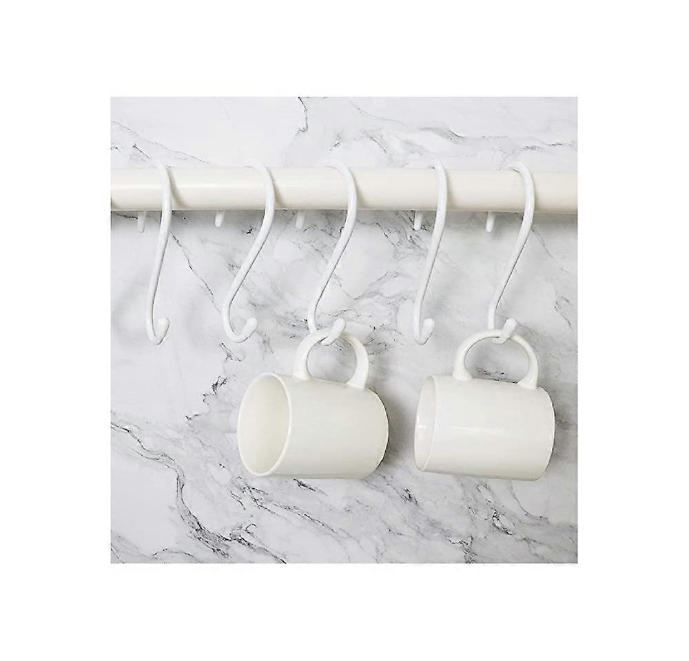 Multifunctional hook s type white portable kitchen bathroom Multi - metal hook s-shaped hook 5 PCS
