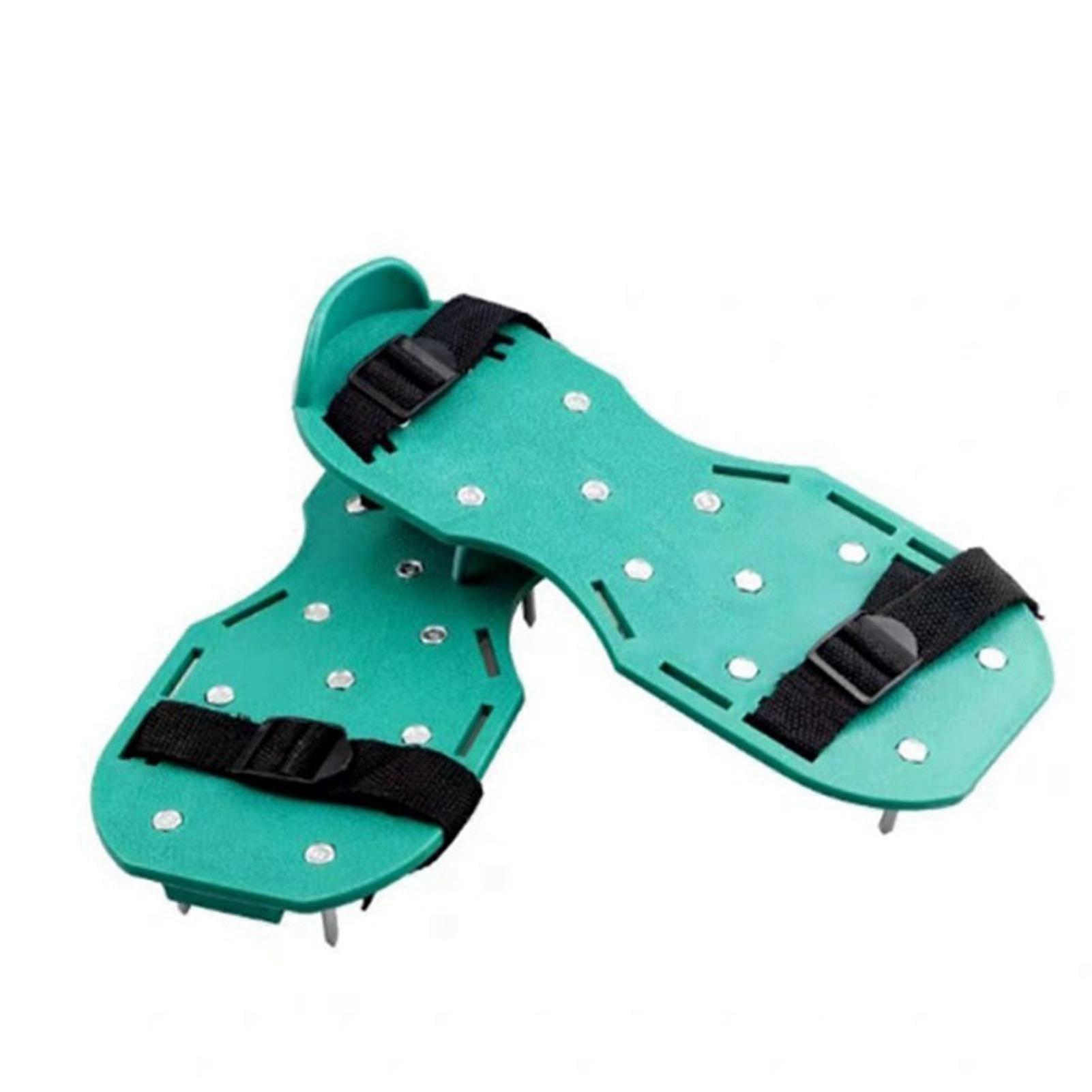 Lawn Aerator Shoes Garden Spiked Sandals Soil Yard Aeration Shoes with Adjustable Straps for Lawn Care NO.1137