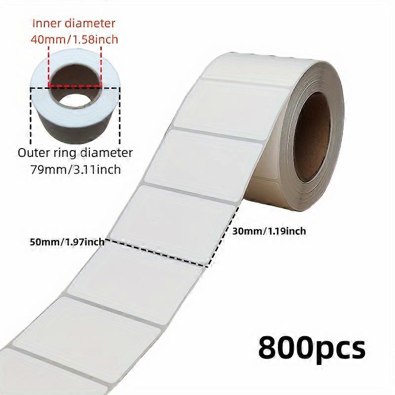 800pcs, Thermal Label, Self-Adhesive Address Shipping Thermal Stickers, Barcode Sticker, Adhesive Multi-Purpose Labels Stickers, Label Printers, Chees