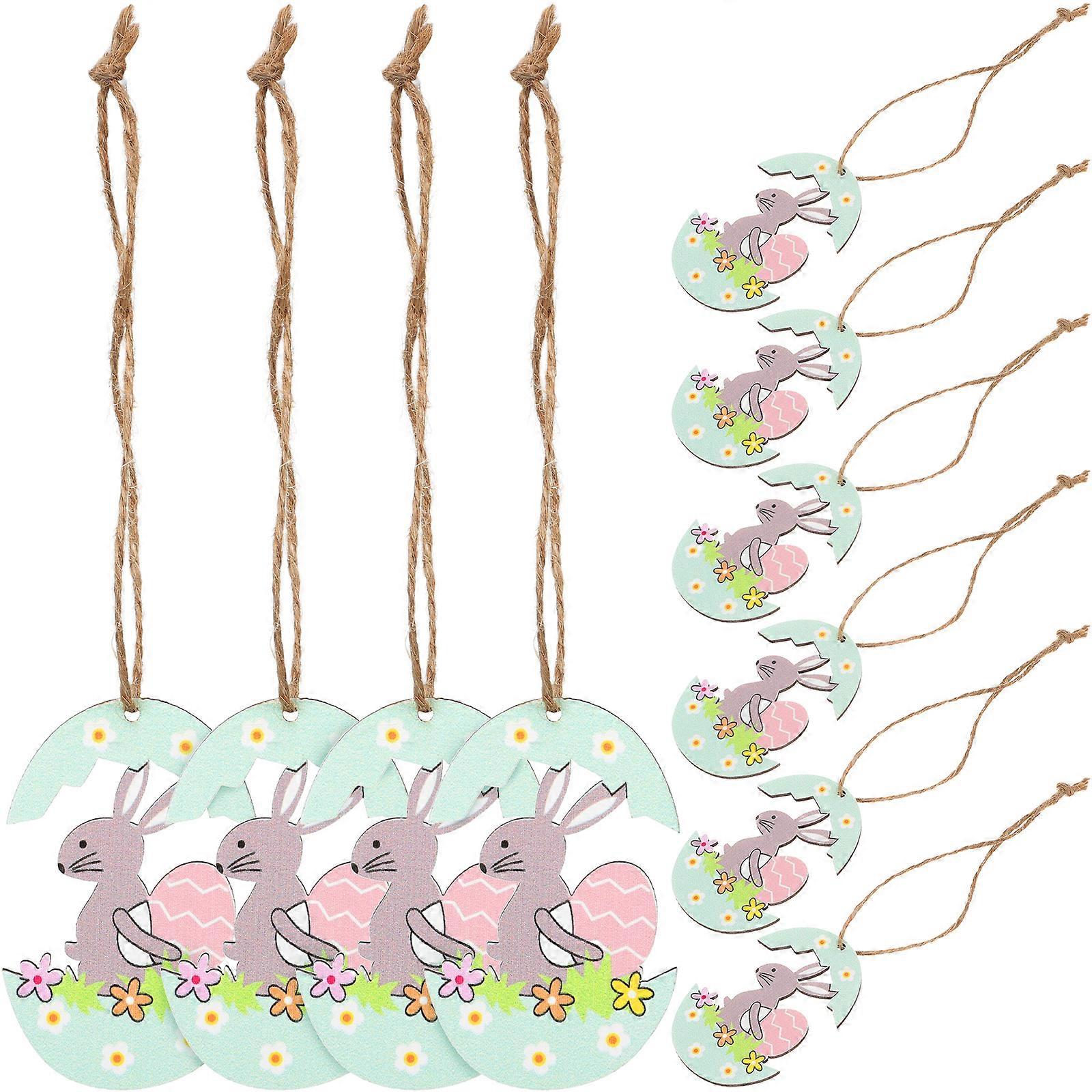 10 st påsktema trähängen påskträ utskärningar målade utskärningar