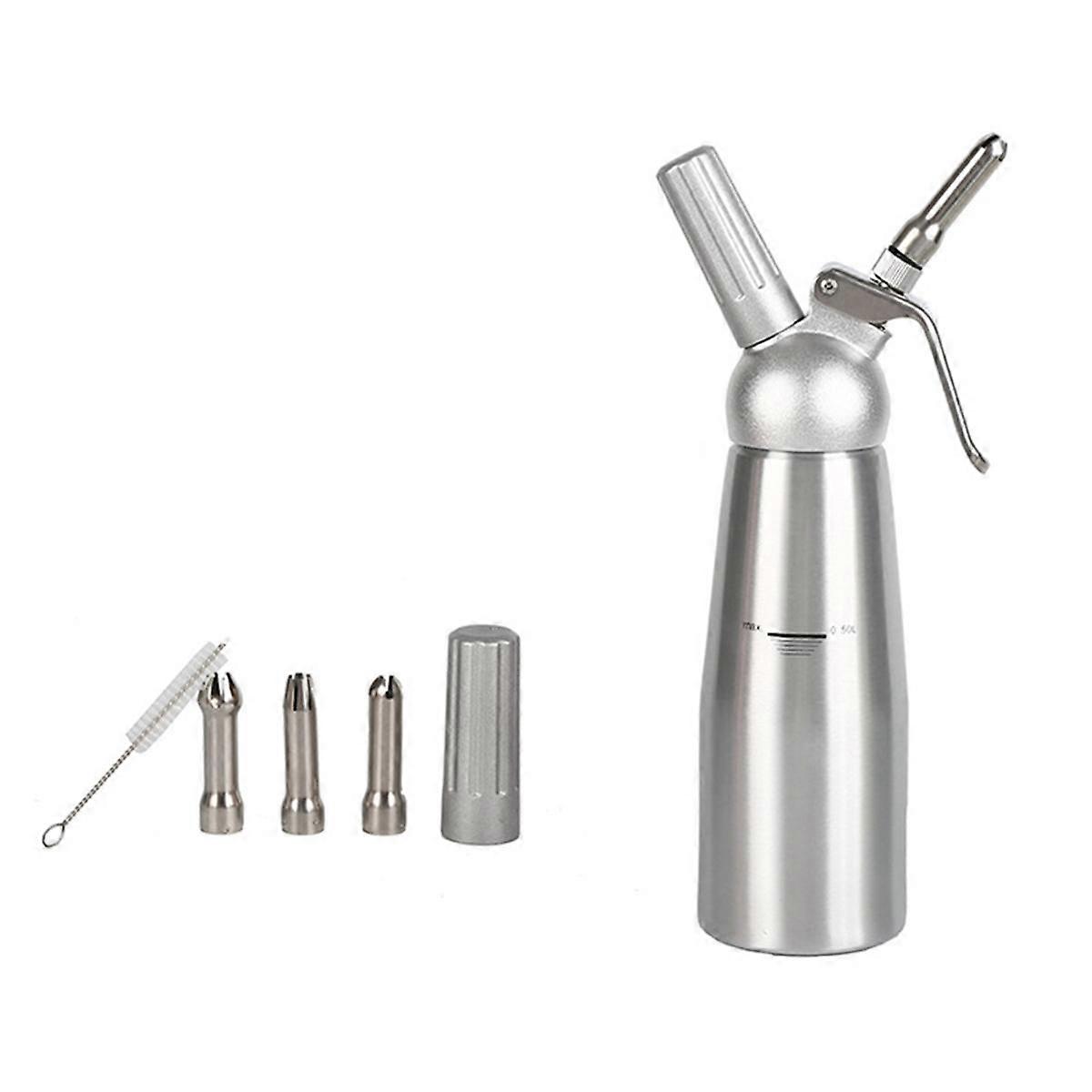 500 ml kremskummer i rustfritt stål, kreminnlagt vase i rustfritt stål, gjenbrukbar til baking