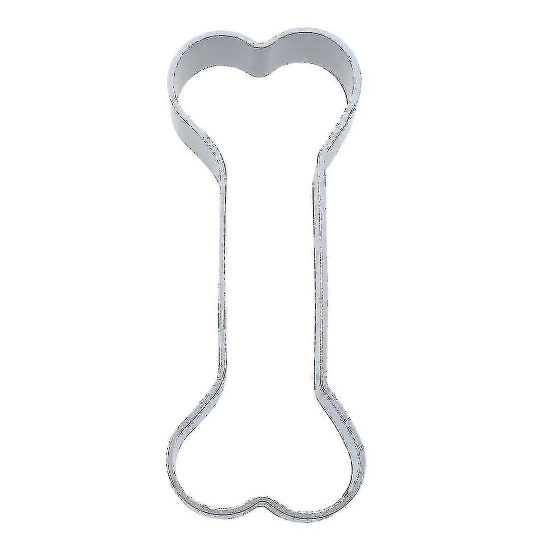 2x Dog Bone Silver Baking Cookie Cutter Hy