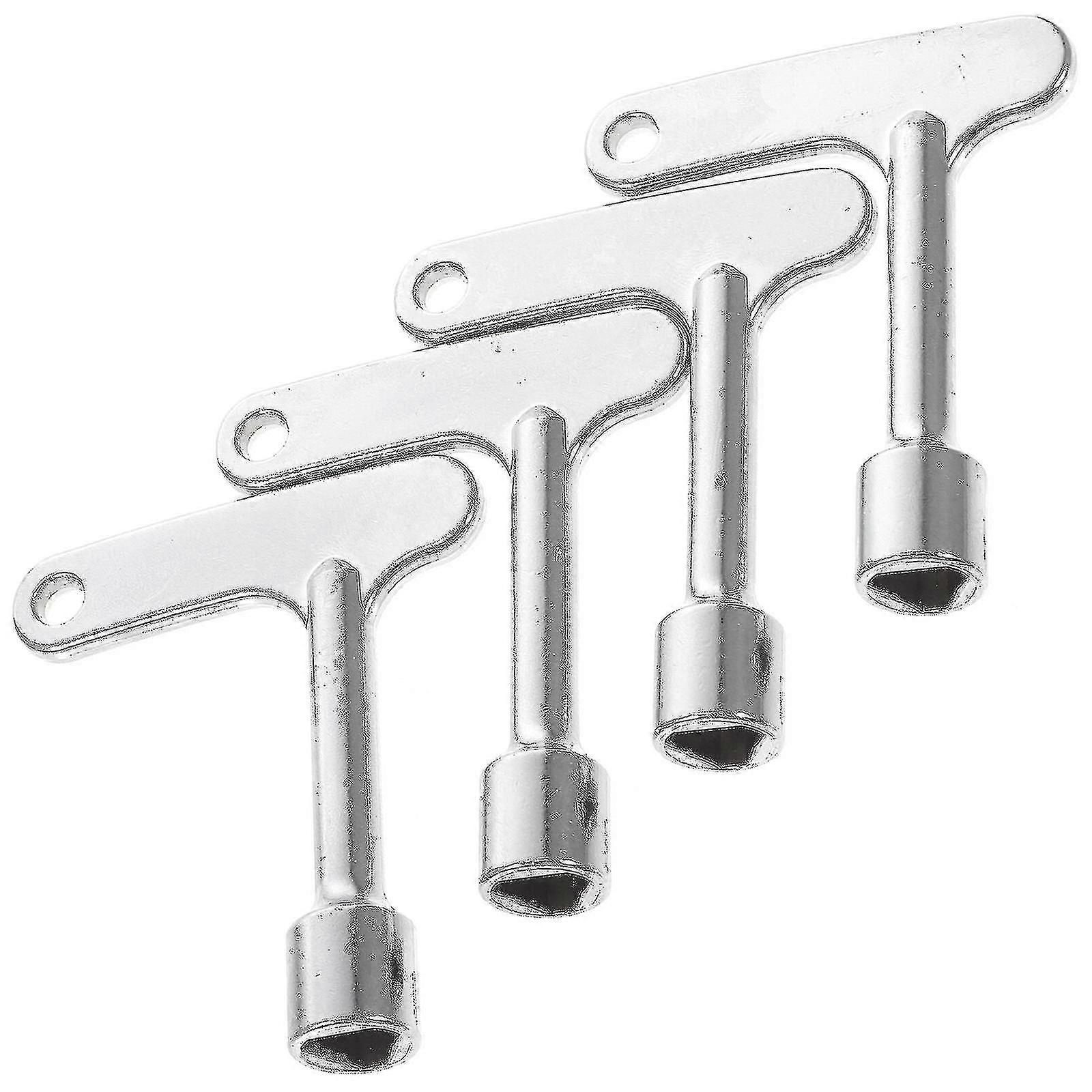 4pcs Elevator Key Elevator Service Key Triangle Panel Lock Triangle Spanner - NNIU