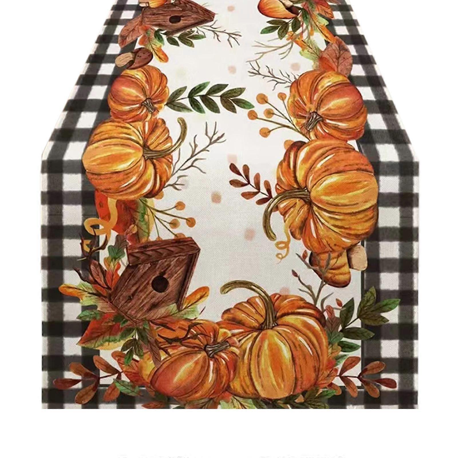 Fall Linen Printed Tablecloth Table Flag Coffee Table Dining Table Dress Up Comfortable And Easy To Clean