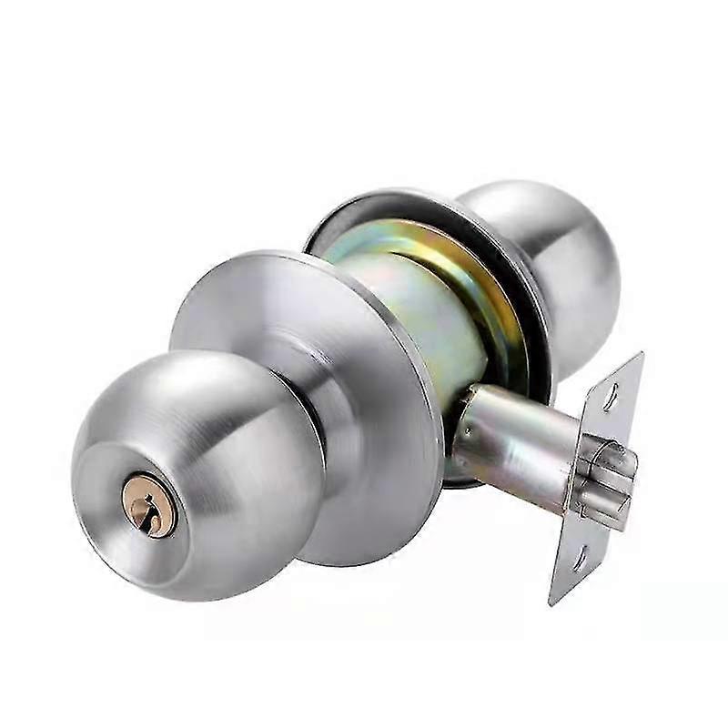 Dörrhandtag, runt knopplås Dörrlås, nyckellås, spärrstorlek 70 mm