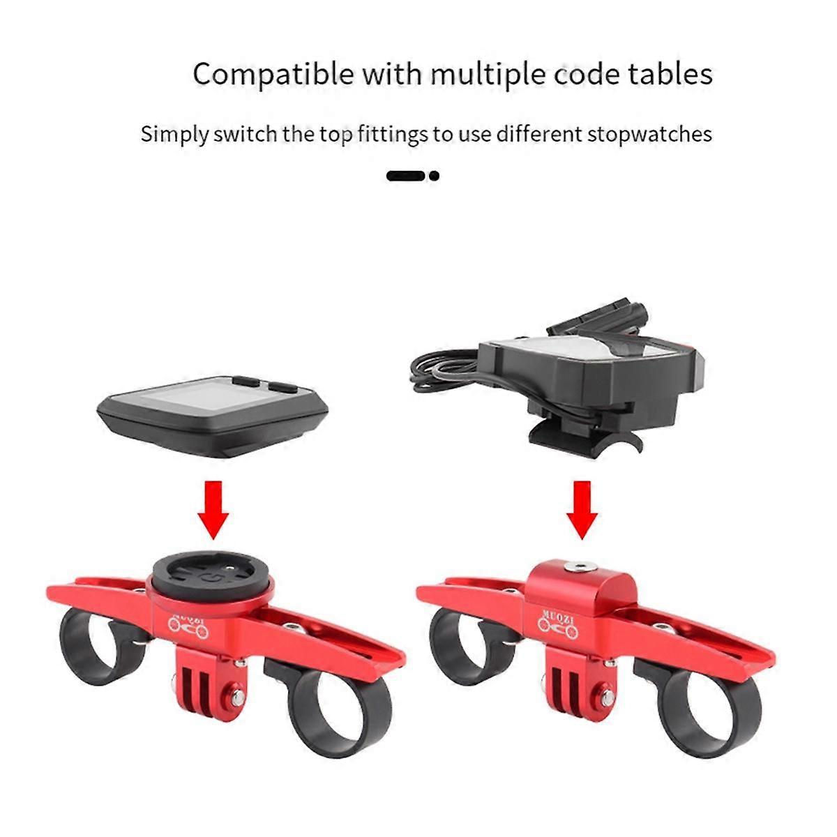 TT Handlebar Computer Mount Bike 22.2mm 25.4mm Rest Handlebar Computer Mount Adapter for Black