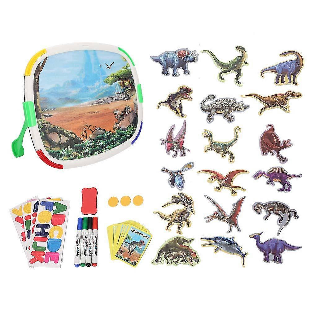 Multi-Functional Magnetic Drawing Board Double-Sided Writing Board for ChildrenDinosaur Double-Sided Board
