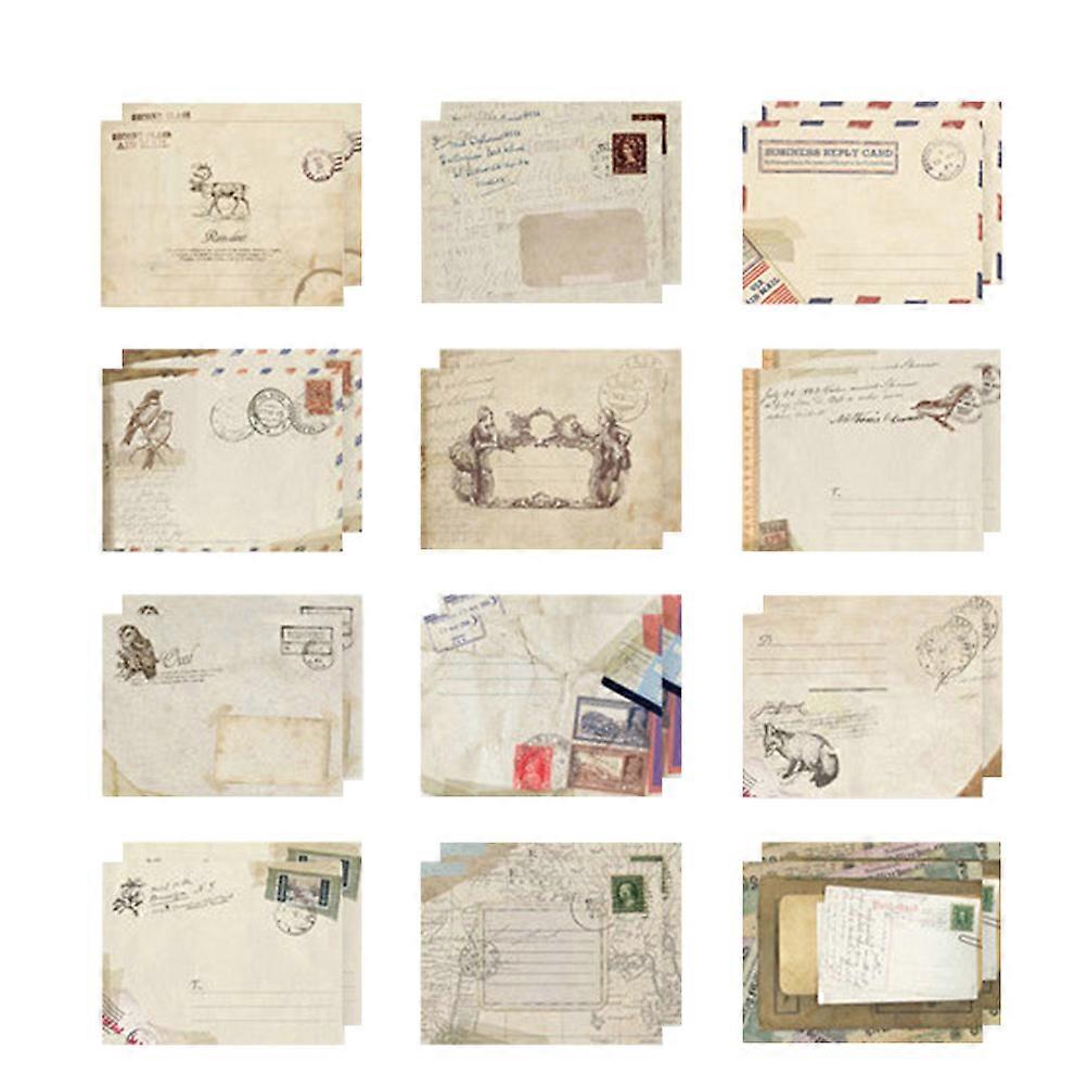 48pcs Retro Mini Envelope Small Colorful Storage Decor Envelopes for Scrapbooking Gift