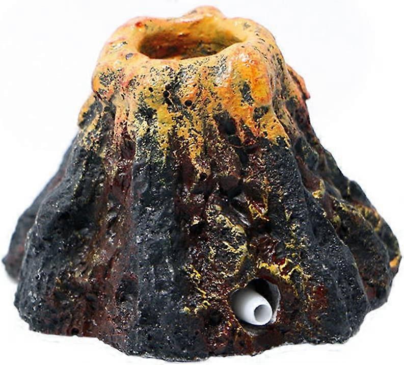 Aquarium Volcano Shape & Bubble Stone Oxygen Pump Aquarium Ornament