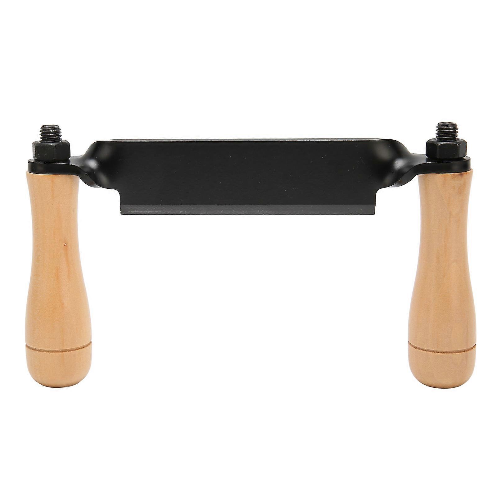 Straight Draw Knife Steel Blade Wooden Handle High Hardness Polished Draw Shave Tool for Log Wood Furniture