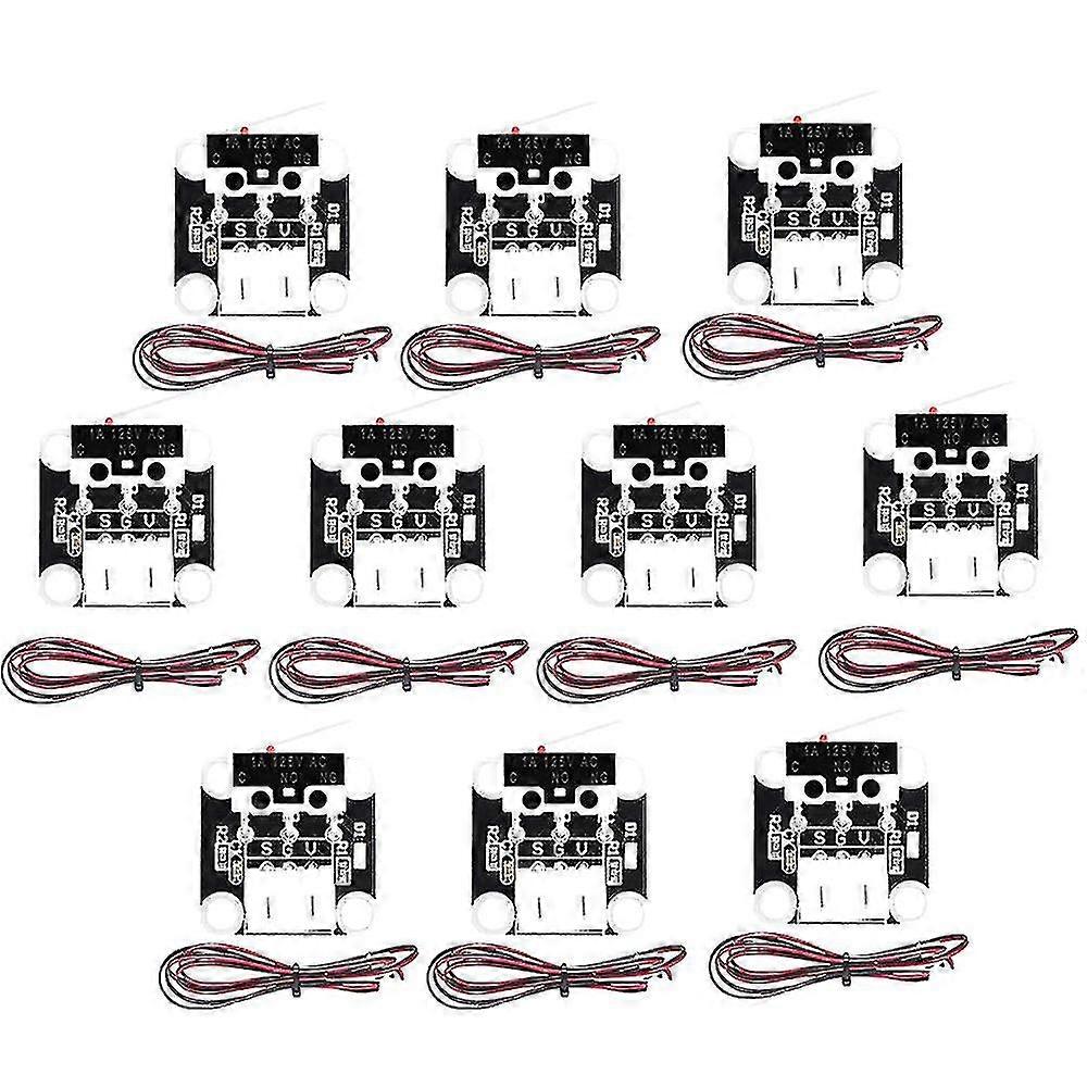 10pcs 3d Printer X/y/z Axis End Stop Limit Switch Compatible With Cr-10 Ender 3