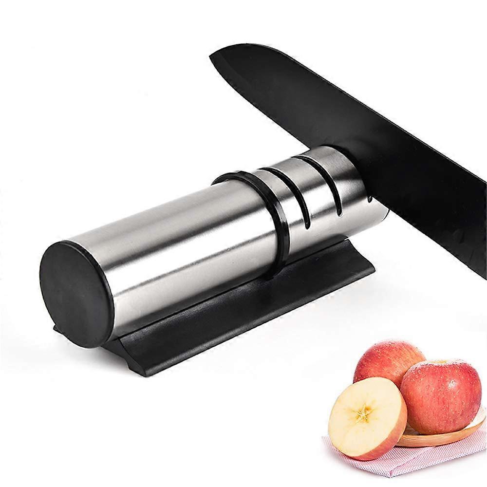 Professional Knife Sharpener, 3 Stage Kitchen Knife Sharpener with Non-Slip Bottom - Safe and Easy t