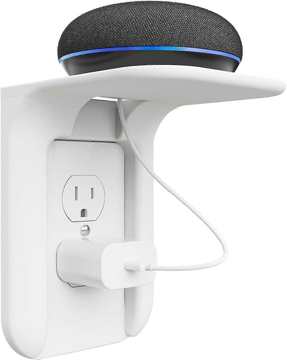 Outlet Shelf Wall Holder,Bathroom Wall Shelf up to 10lbs Standard Vertical Duplex Wall Shelf Organizer for Smart Home Decor Space Saving Power Tools, 