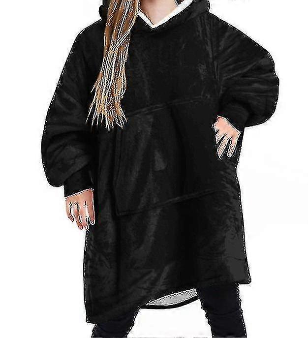 Oversized Fleece Kapuzendecke Ultra Plüsch Sherpa Riesen Kapuzenpullover Soft-YuJia