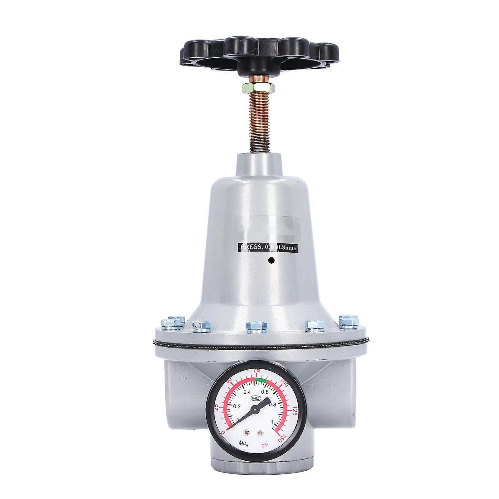 Air Pressure Reducing Valve Pneumatic Source Processor Regulator with Gauge 0.05?0.63MPaQTY?20 G3/4