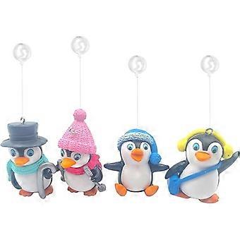 4Pcs Floating Fish Tank Decorations, Cute Little Penguin Aquarium Decoration for Fish Tank Aquarium Landscaping Aquarium Decoration