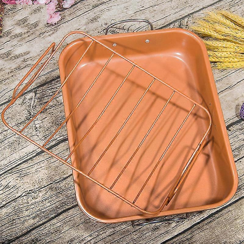 Rectangular Carbon Steel Bread Baking Pan Grilled Chicken Wings Cake Baking Tray Nonstick Baking Oven