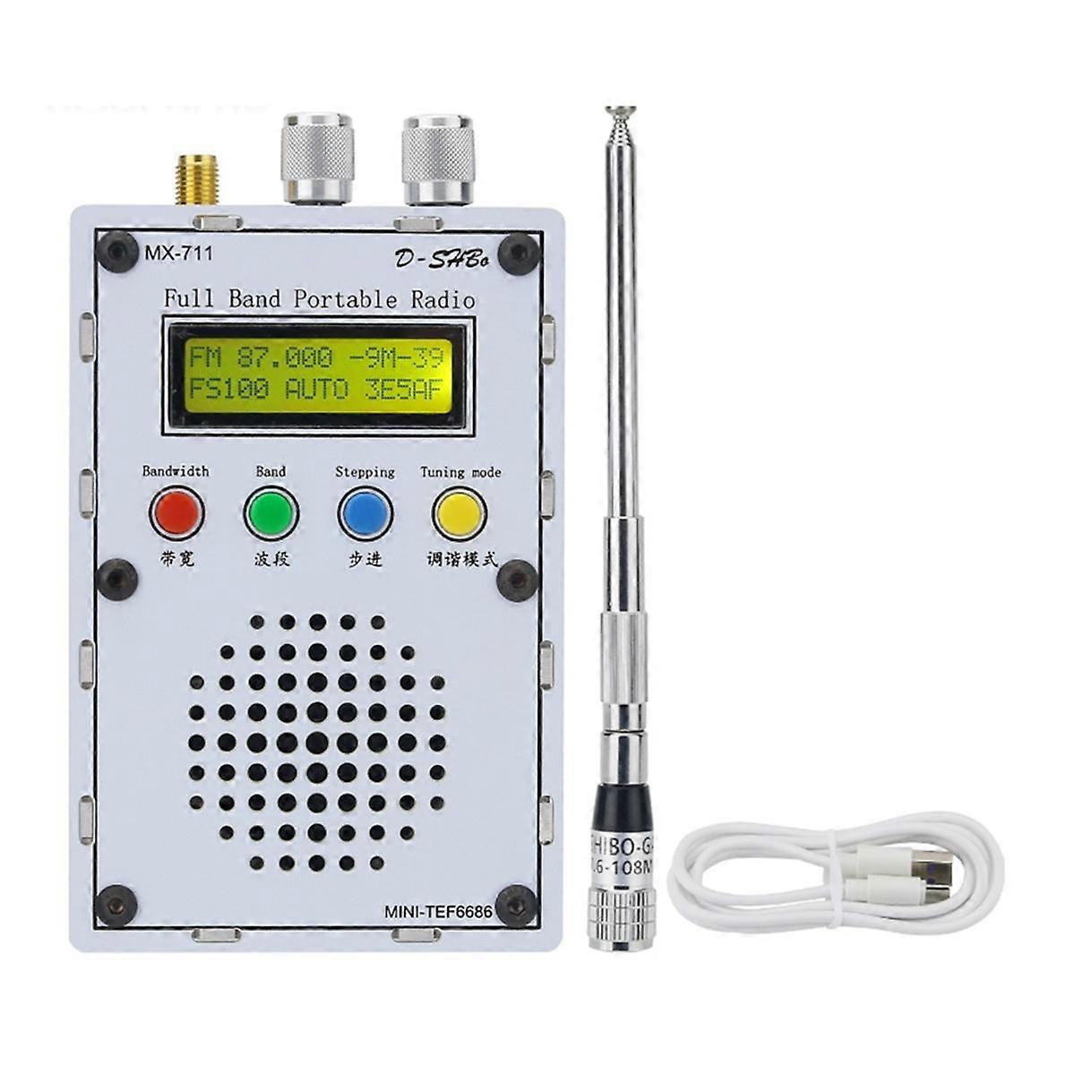 DESHIBO MX711 Basic Version Mini Portable Full Band Radio with High Sensitivity TEF6686 Receiving Chip