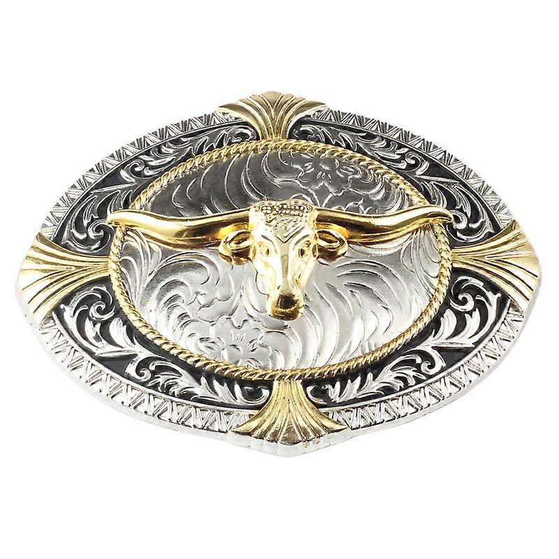 חגורת מטאדור אבזם ראש שור זהוב חומרי סגסוגת