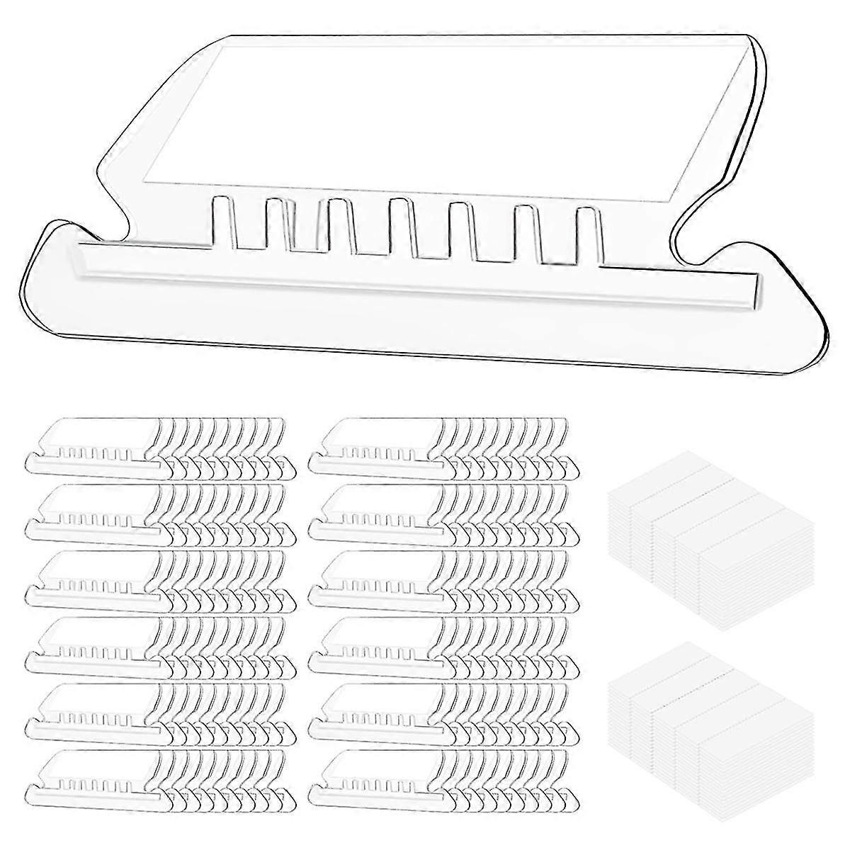 Hanging File Folder Tabs, 100 Pcs File Folder Tabs File Tabs For Hanging Folders, Plastic Hanging Folder Tabs