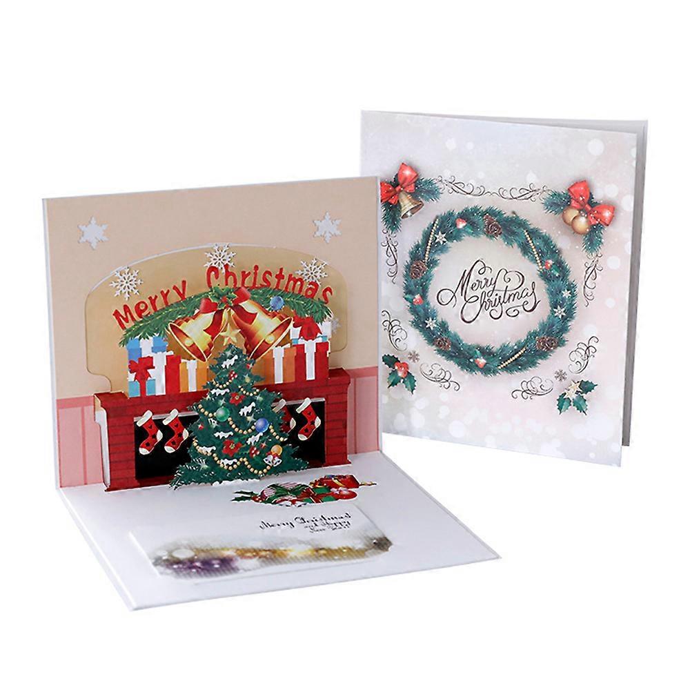 Hyvää joulua pop up -kortti, 3D popup onnittelukortit jouluksi, pop up joulukortit, joulukortti 3D