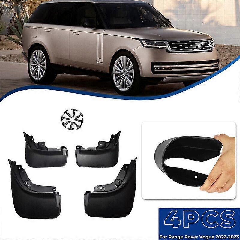 4pcs Front+Rear Mud Flaps Splash Guards Mudguard for Range Rover Vogue 2022 2023