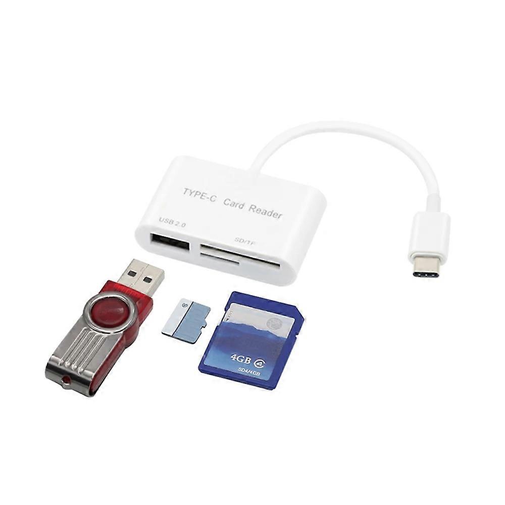 3 in 1 USB Type C Card SD Reader Adapter Cable SD&amp; Micro SD TF Connection Smart Memory Card reader for Macbook Pro Type-C Port