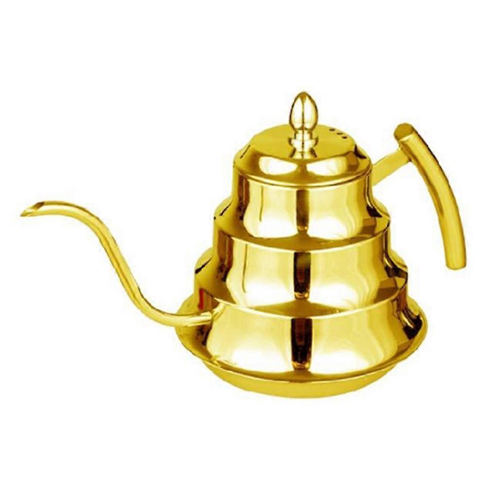 1.2L Gooseneck Coffee Pot Pour-Over Coffee Kettle with Filter Hand Drip Coffee Pot Tea Percolator T