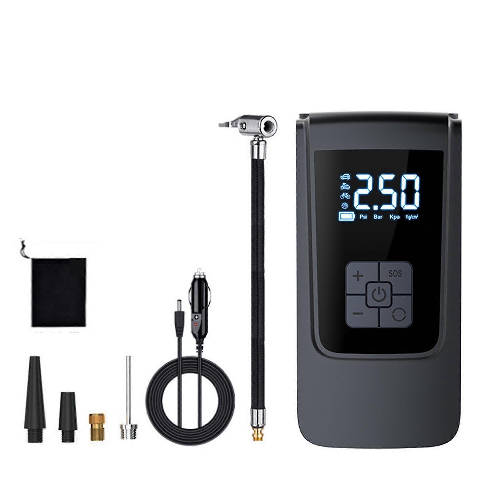 Tire Inflator Portable Compressor Pump For Car Tires With Tire Pressure Gauge 150 PSI Smart Pump Tire Inflator For Car Motorcycle Bicycle FLYE3264