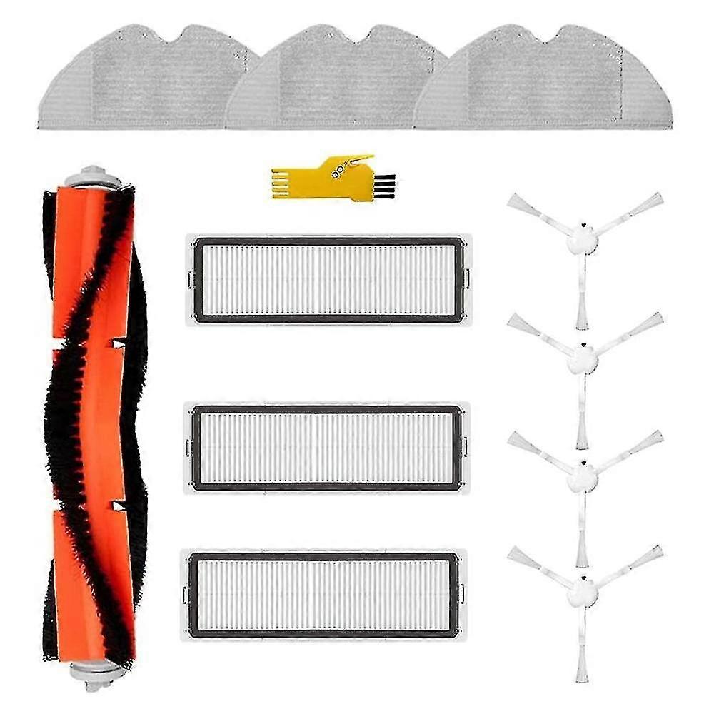 18-Piece Replacement Parts Kit For Tesvor M1, X500 & X500 Pro Robot Vacuum Cleaners - Includes Brushes, Filters & Mops